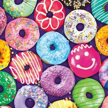 Cover art for Buffalo Games - Delightful Donuts - 300 Large Piece Jigsaw Puzzle Multicolor, 18"L X 18"W