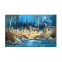 Cover art for Moonlit Wolves Jigsaw Puzzle 1000pc