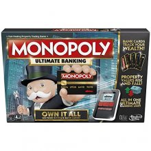 Cover art for Monopoly Ultimate Banking Edition Board Game for Families and Kids Ages 8 and Up, Electronic Banking Unit (Amazon Exclusive)