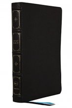 Cover art for NKJV, Large Print Thinline Reference Bible, Blue Letter, Maclaren Series, Leathersoft, Black, Comfort Print: Holy Bible, New King James Version