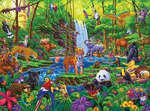 Cover art for Buffalo Games - Pun Fuzzles - Jungle Jumble - 1000 Piece Jigsaw Puzzle