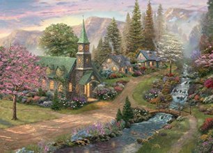 Cover art for Ceaco - Thomas Kinkade - Sunday Morning Chapel - 1000 Piece Jigsaw Puzzle