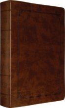 Cover art for ESV Study Bible, Larger Print (TruTone, Walnut, Frame Design)