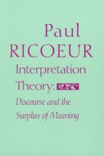 Cover art for Interpretation Theory: Discourse and the Surplus of Meaning