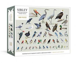 Cover art for Sibley Backyard Birding Puzzle: 1000-Piece Jigsaw Puzzle with Portraits of Favorite North American Birds : Jigsaw Puzzles for Adults (Sibley Birds)