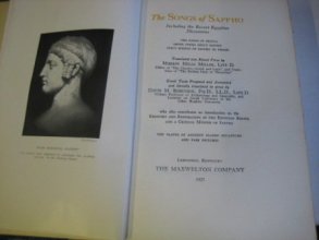 Cover art for Songs of Sappho Including the Recent Egyptian Discoveries Limited to 750 Copies