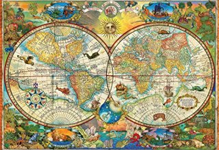 Cover art for Buffalo Games - Vintage World Map - 2000 Piece Jigsaw Puzzle