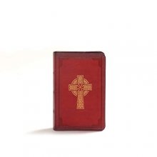 Cover art for KJV Large Print Compact Reference Bible, Celtic Cross Crimson LeatherTouch, Red Letter, Pure Cambridge Text, Presentation Page, Cross-References, Full-Color Maps, Easy-to-Read Bible MCM Type