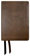 Cover art for NASB Large Print Compact Bible, Brown, Leathertex, 2020 text