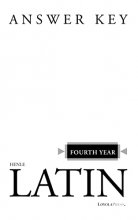 Cover art for Henle Latin Fourth Year Answer Key