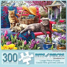 Cover art for Bits and Pieces - 300 Piece Jigsaw Puzzle for Adults 18" X 24" - Waiting for Spring - 300 pc Jigsaws by Artist Larry Jones