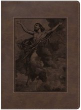 Cover art for The Gospel Project Bible, Christ Ascending, Brown LeatherTouch