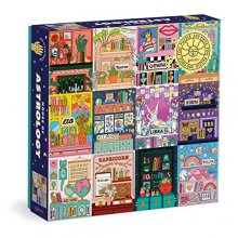 Cover art for House of Astrology 500 Piece Foil Puzzle from Galison - 20" x 20" Beautifully Illustrated Puzzle, Thick & Sturdy Pieces, Fun and Challenging Activity for Adults, Perfect for Zodiac Enthusiasts!