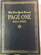 Cover art for The New York Times: Page One 1851-2002