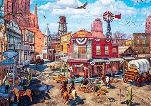 Cover art for Buffalo Games - Country Life - Old Western Town - 500 Piece Jigsaw Puzzle