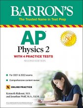 Cover art for AP Physics 2: 4 Practice Tests + Comprehensive Review + Online Practice (Barron's AP)