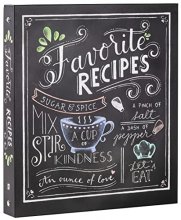 Cover art for Deluxe Recipe Binder - Favorite Recipes (Chalkboard)