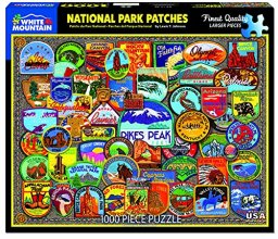Cover art for White Mountain Puzzles National Park Patches - 1000 Piece Jigsaw Puzzle