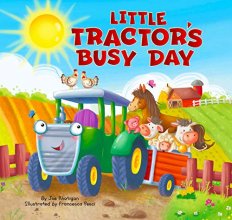 Cover art for Little Tractor's Busy Day - Childrens Padded Board Book