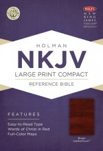 Cover art for NKJV Large Print Compact Reference Bible, Brown LeatherTouch