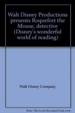 Cover art for Walt Disney Productions presents Roquefort the Mouse, detective (Disney's wonderful world of reading)