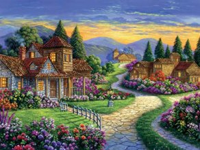 Cover art for Ceaco - Arturo Zarraga - Twilight at End of Day - 550 Piece Jigsaw Puzzle