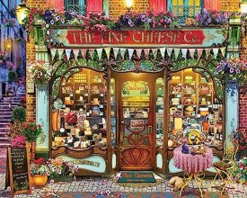 Cover art for White Mountain Wine & Cheese Shop - 1000 Piece Jigsaw Puzzle