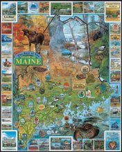 Cover art for White Mountain Puzzles Best of Maine - 1000 Piece Jigsaw Puzzle