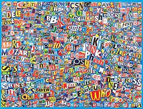 Cover art for Ceaco Music Logo Collage Puzzle (550Piece)