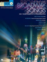 Cover art for Broadway Songs - For Male Singers: Sing 8 Chart-Topping Songs with a Professional Band (Hal Leonard Pro-vocal)