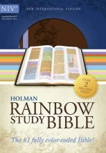 Cover art for NIV Rainbow Study Bible, Brown/Lavender LeatherTouch