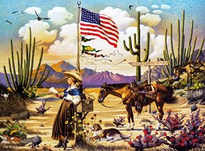 Cover art for Buffalo Games - Charles Wysocki - Love Letter from Laramie - 1000 Piece Jigsaw Puzzle