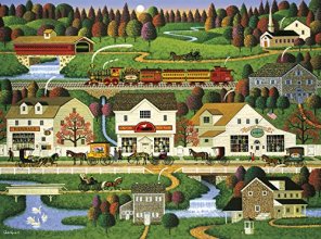Cover art for Buffalo Games - Charles Wysocki - Yankee Wink Hollow - 1000 Piece Jigsaw Puzzle