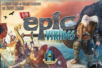 Cover art for Gamelyn Game Tiny Epic Vikings Fast Playing 1-4 Players First Tri-Foldable Strategy War Board Games for Adult, Wooden Components, with Settlers, Boats, & Temples | Collect Rune Stone Secure Victory