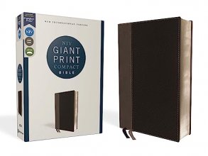 Cover art for NIV, Giant Print Compact Bible, Leathersoft, Black, Red Letter, Comfort Print