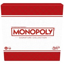 Cover art for Monopoly Signature Collection Family Board Game for 2 to 6 Players, Premium Packaging and Components, in-Box Storage, Family Game for Ages 8+