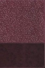 Cover art for NRSV, Thinline Reference Bible, Large Print, Leathersoft, Burgundy, Comfort Print