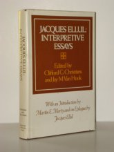 Cover art for Jacques Ellul: Interpretive Essays