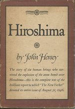 Cover art for HIROSHIMA by John Hershey (1946 Hardcover 7 3/4 x 5 1/4 inches 117 pages Alfred A. Knopf)