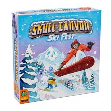Cover art for Skull Canyon Ski Fest Board Game | Strategy Game | Fun Skiing Themed Game for Adults and Teens | Ages 14+ | 2-4 Players | Average Playtime 45-90 Minutes | Made by Pandasaurus Games