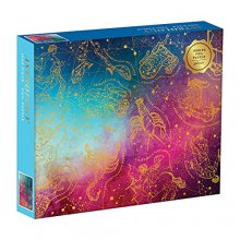 Cover art for Galison Astrology 1000 Piece Jigsaw Puzzle for Adults, Foil Puzzle with Astrological Star Signs