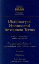 Cover art for Dictionary of Finance and Investment Terms (Barron's Financial Guides)