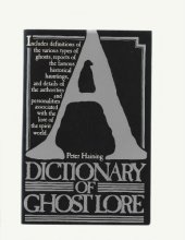 Cover art for A dictionary of ghost lore