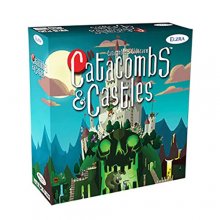 Cover art for Catacombs & Castles dexterity board game by Elzra Games ELZ1200
