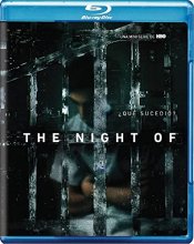 Cover art for The Night Of [Blu-ray] - The Complete HBO Miniseries Starring Riz Ahmed & John Turturro [Region 1, Spanish Artwork]
