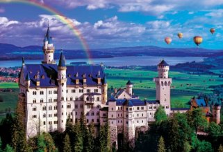 Cover art for Buffalo Games 2000pc, Summer at Neuschwanstein Castle - 2000pc Jigsaw Puzzle