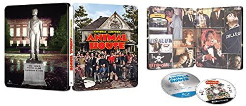 Cover art for National Lampoon's Animal House (Limited Edition Steelbook) [4K Ultra HD + Blu-ray + Digital HD]