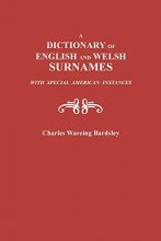 Cover art for Dictionary of English and Welsh Surnames, with Special American Instances