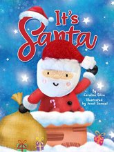 Cover art for It's Santa - Finger Puppet Book - Novelty Book - Children's Board Book - Interactive Fun Child's Book - Christmas Kid's Book