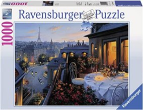 Cover art for Ravensburger Paris Balcony 1000 Piece Jigsaw Puzzle for Adults – Every piece is unique, Softclick technology Means Pieces Fit Together Perfectly